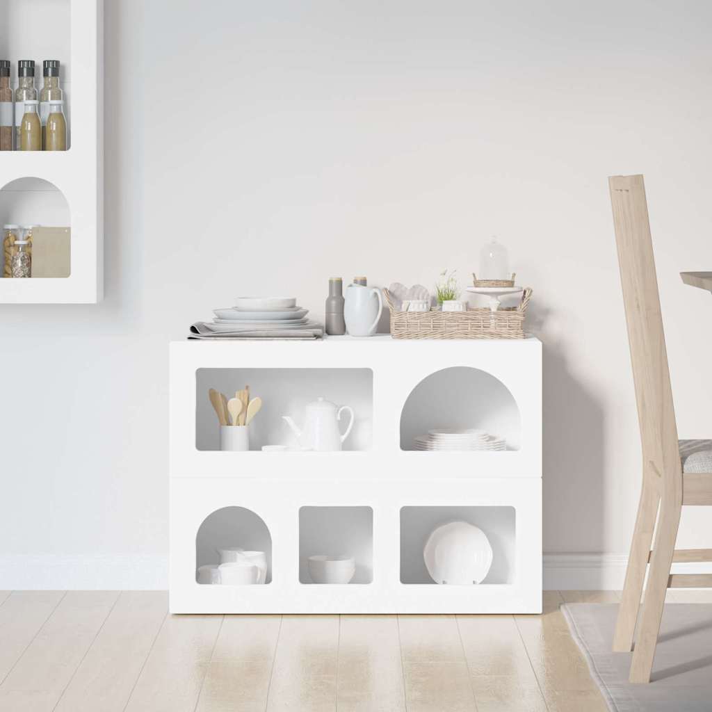 vidaXL Sideboard ELST White 80.5 x 35 x 59 cm Engineered Wood
