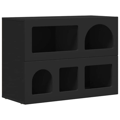 vidaXL Sideboard ELST Black 80.5 x 35 x 59 cm Engineered Wood