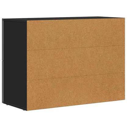 vidaXL Sideboard ELST Black 80.5 x 35 x 59 cm Engineered Wood