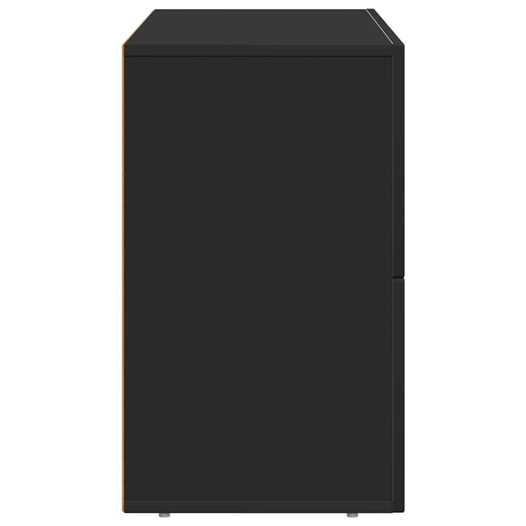 vidaXL Sideboard ELST Black 80.5 x 35 x 59 cm Engineered Wood