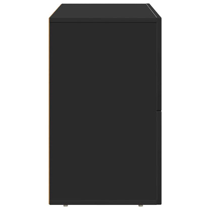 vidaXL Sideboard ELST Black 80.5 x 35 x 59 cm Engineered Wood