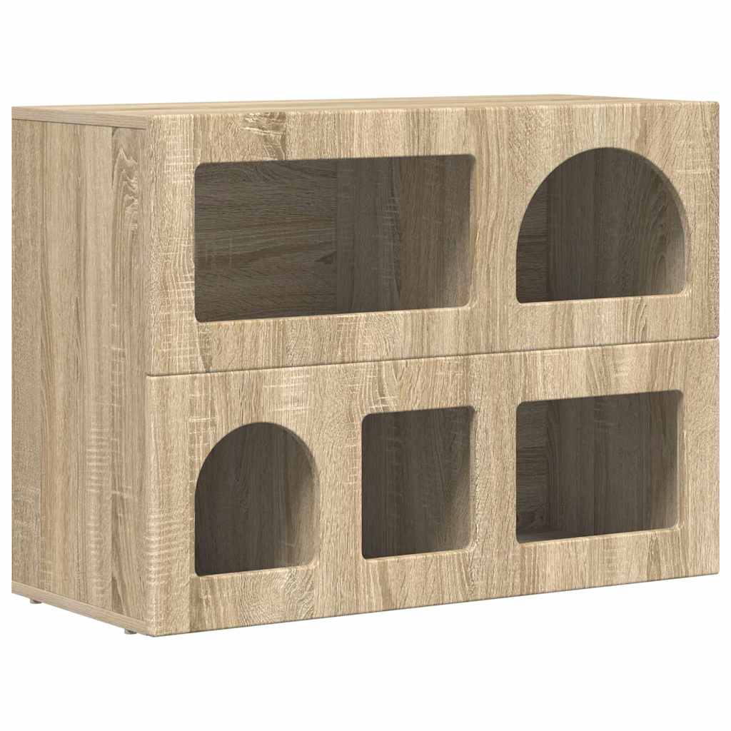 vidaXL Sideboard ELST Sonoma Oak 80.5 x 35 x 59 cm Engineered Wood
