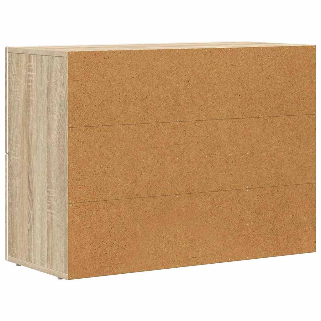 vidaXL Sideboard ELST Sonoma Oak 80.5 x 35 x 59 cm Engineered Wood