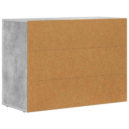vidaXL Sideboard ELST Concrete Grey 80.5 x 35 x 59 cm Engineered Wood