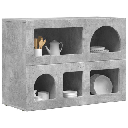 vidaXL Sideboard ELST Concrete Grey 80.5 x 35 x 59 cm Engineered Wood