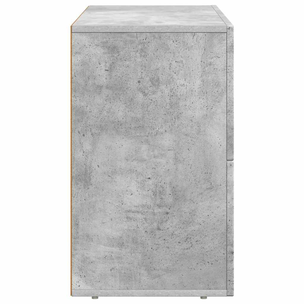 vidaXL Sideboard ELST Concrete Grey 80.5 x 35 x 59 cm Engineered Wood