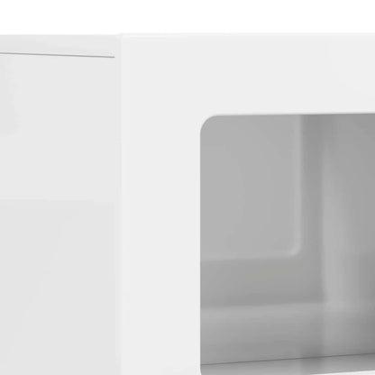 vidaXL Sideboard ELST High Gloss White 80.5 x 35 x 59 cm