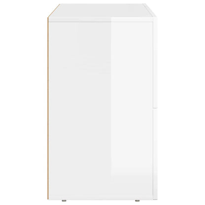 vidaXL Sideboard ELST High Gloss White 80.5 x 35 x 59 cm