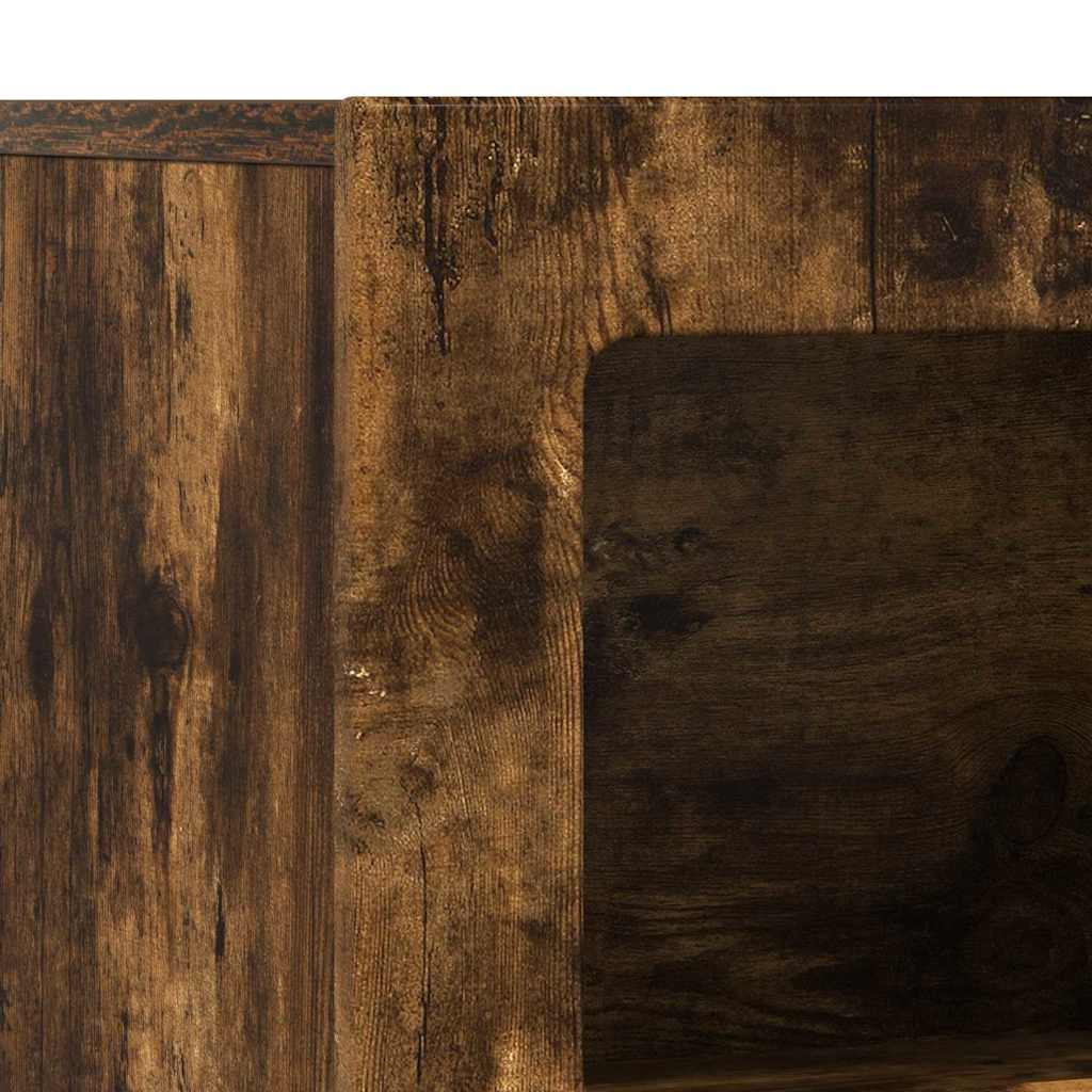 vidaXL Sideboard ELST Smoked Oak 80.5 x 35 x 59 cm Engineered Wood