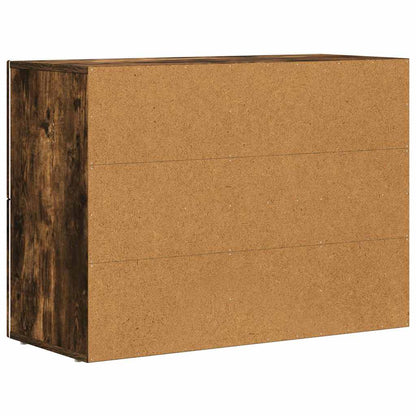 vidaXL Sideboard ELST Smoked Oak 80.5 x 35 x 59 cm Engineered Wood