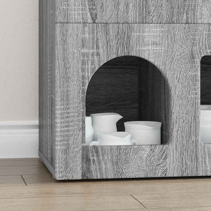 vidaXL Sideboard ELST Grey Sonoma 80.5 x 35 x 59 cm Engineered Wood