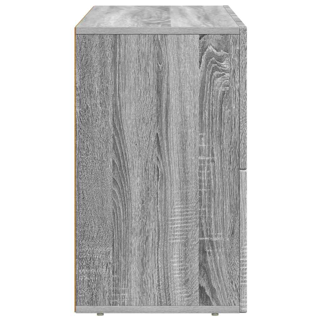 vidaXL Sideboard ELST Grey Sonoma 80.5 x 35 x 59 cm Engineered Wood