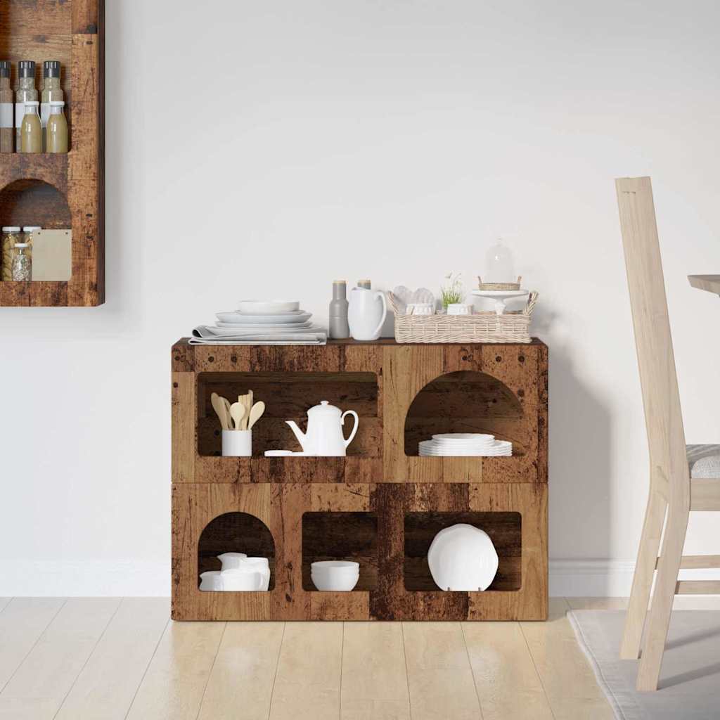 vidaXL Sideboard ELST Old Wood 80.5 x 35 x 59 cm Engineered Wood