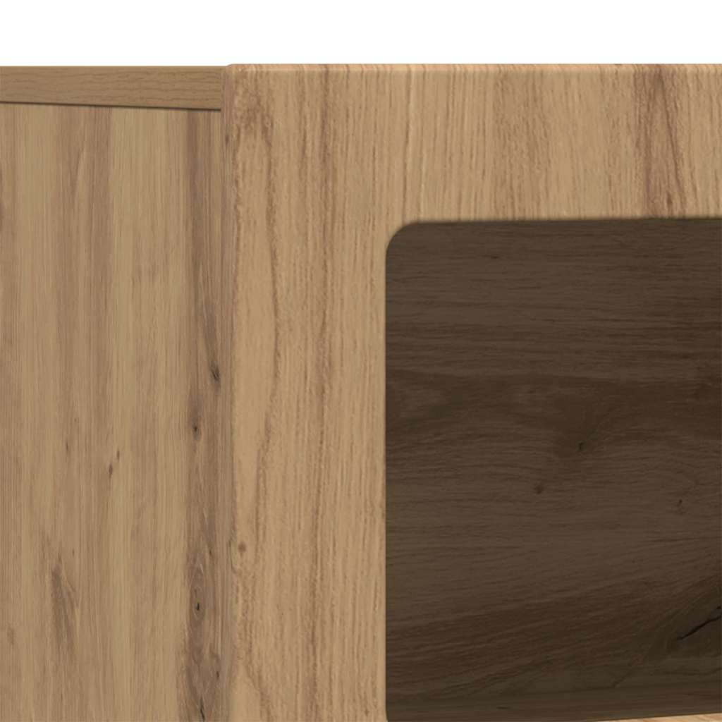 vidaXL Sideboard ELST Artisan Oak 80.5 x 35 x 59 cm Engineered Wood
