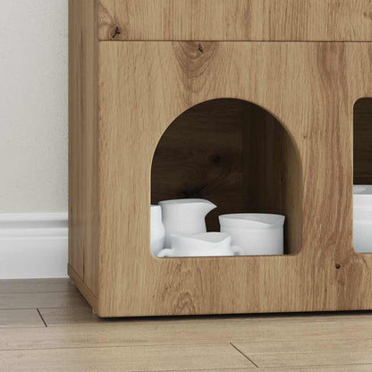 vidaXL Sideboard ELST Artisan Oak 80.5 x 35 x 59 cm Engineered Wood
