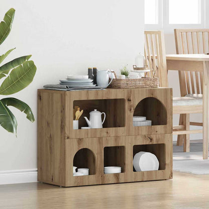 vidaXL Sideboard ELST Artisan Oak 80.5 x 35 x 59 cm Engineered Wood
