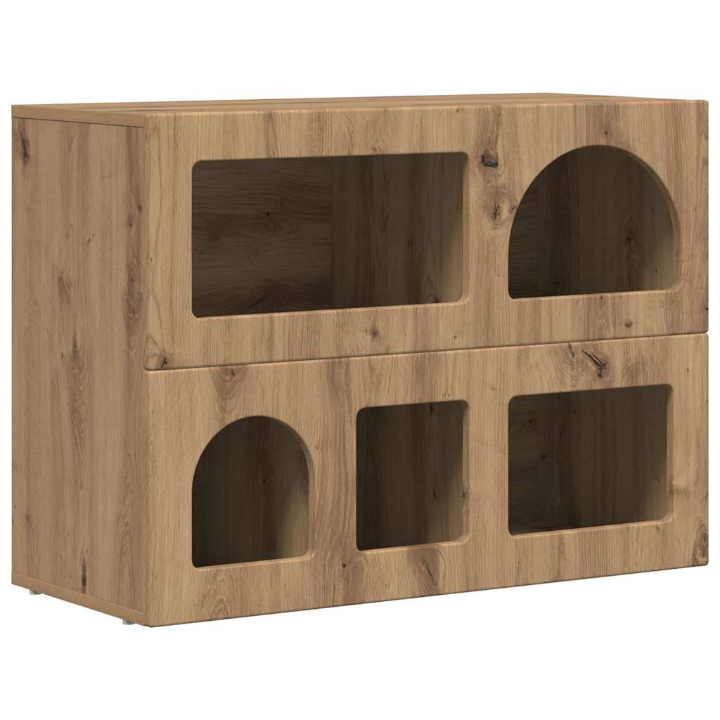 vidaXL Sideboard ELST Artisan Oak 80.5 x 35 x 59 cm Engineered Wood