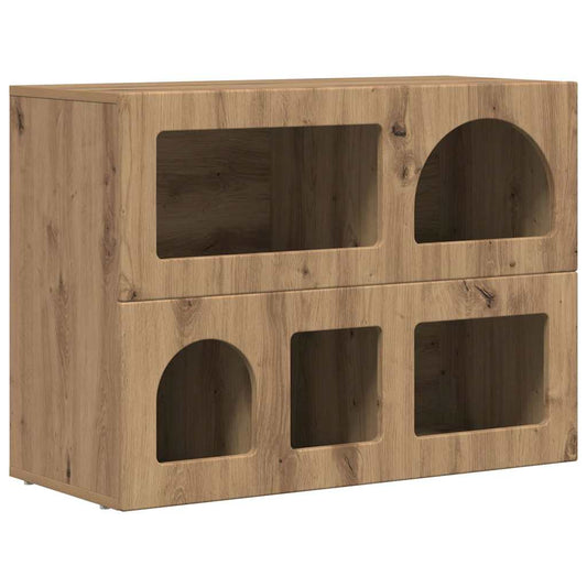 vidaXL Sideboard ELST Artisan Oak 80.5 x 35 x 59 cm Engineered Wood