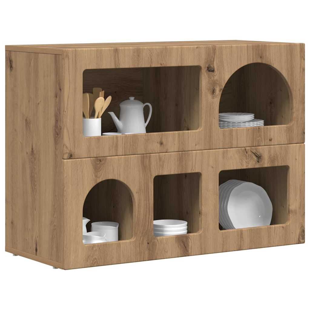 vidaXL Sideboard ELST Artisan Oak 80.5 x 35 x 59 cm Engineered Wood