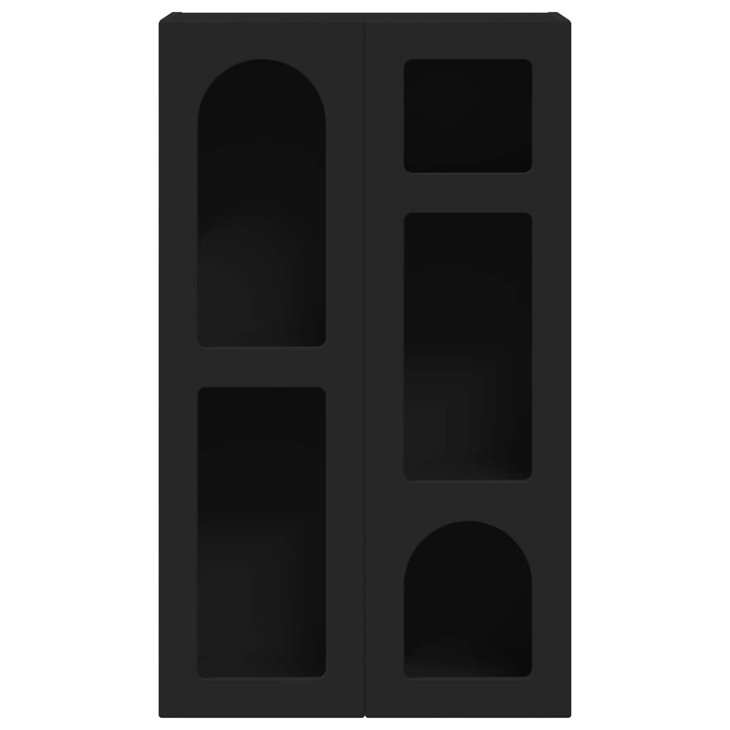 vidaXL Sideboard ELST Black 59 x 35 x 100.5 cm Engineered Wood
