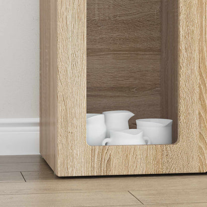 vidaXL Sideboard ELST Sonoma Oak 59 x 35 x 100.5 cm Engineered Wood