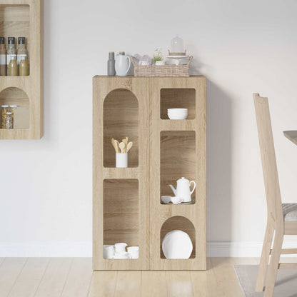 vidaXL Sideboard ELST Sonoma Oak 59 x 35 x 100.5 cm Engineered Wood