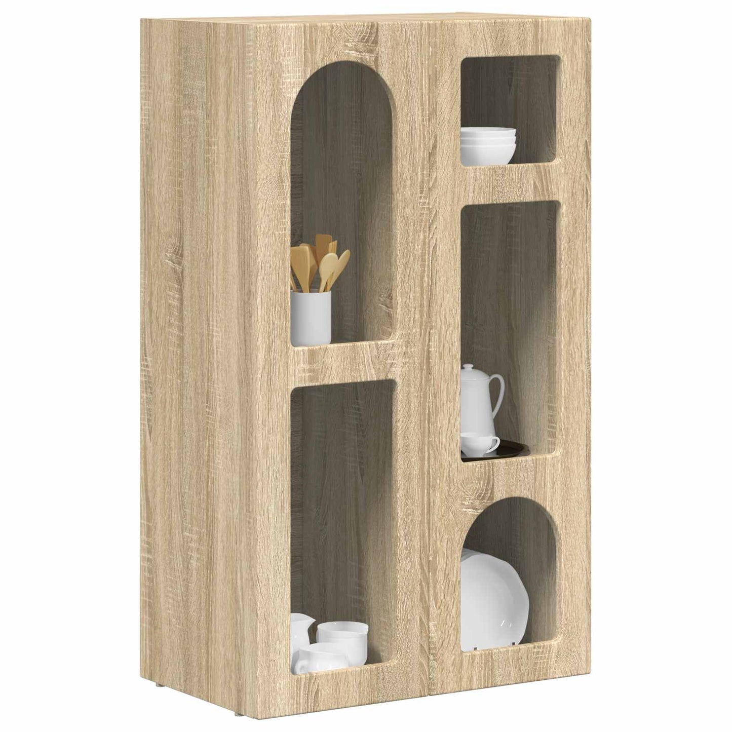 vidaXL Sideboard ELST Sonoma Oak 59 x 35 x 100.5 cm Engineered Wood