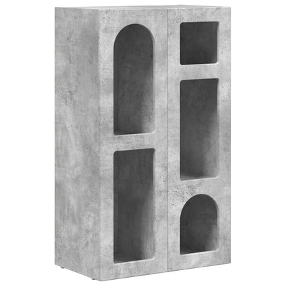 vidaXL Sideboard ELST Concrete Grey 59 x 35 x 100.5 cm Engineered Wood