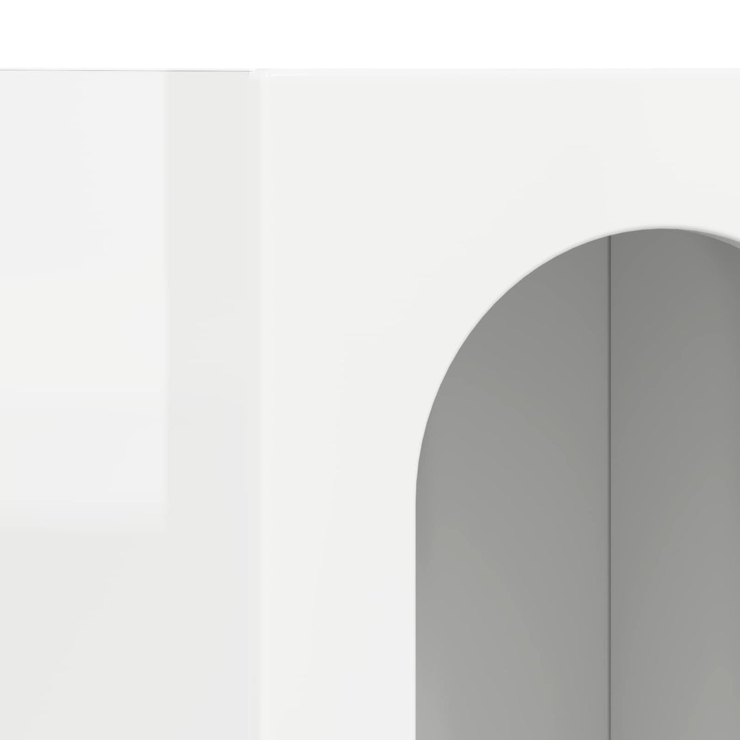 vidaXL Sideboard ELST High Gloss White 59 x 35 x 100.5 cm