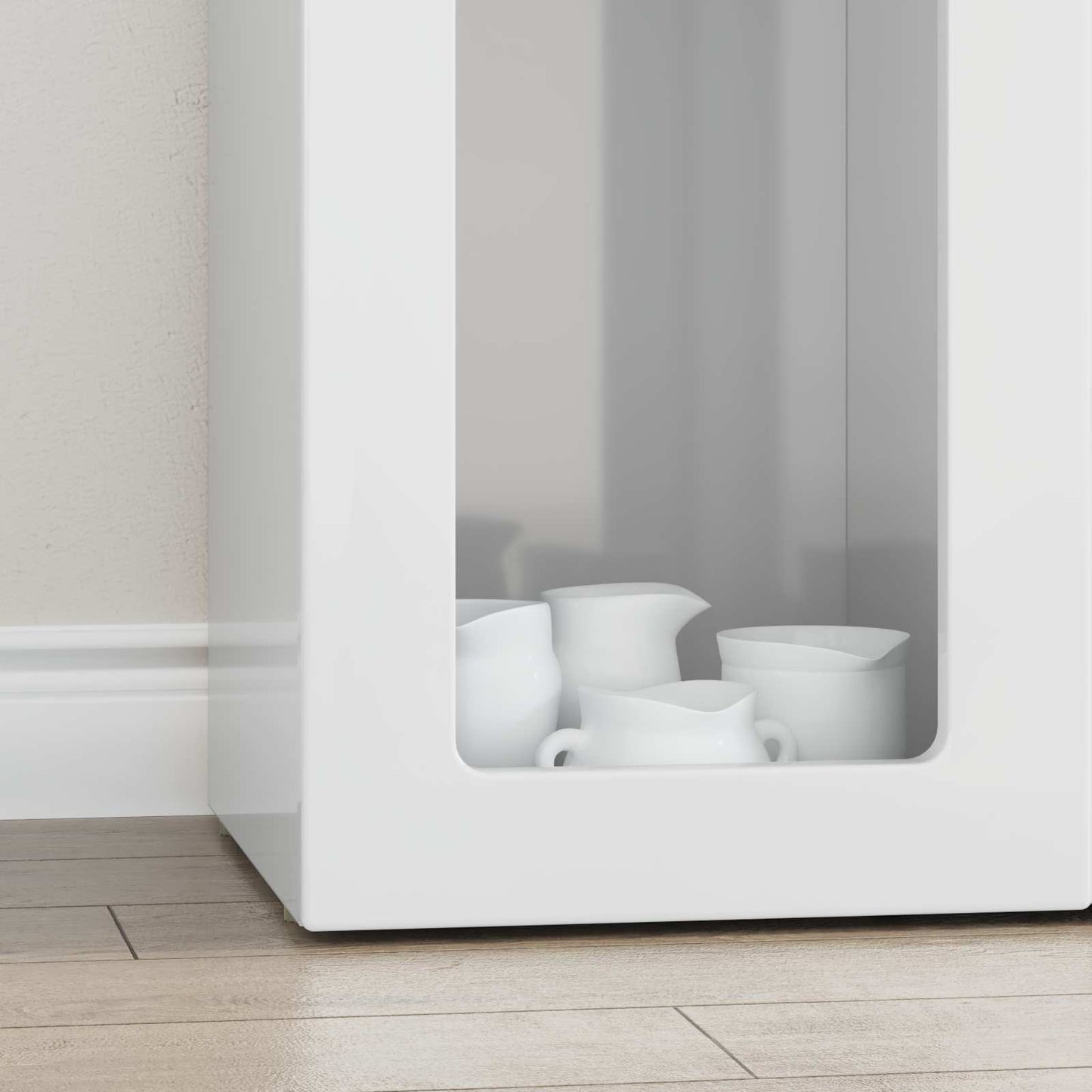 vidaXL Sideboard ELST High Gloss White 59 x 35 x 100.5 cm