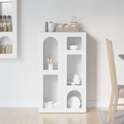 vidaXL Sideboard ELST High Gloss White 59 x 35 x 100.5 cm