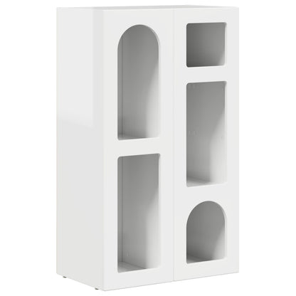 vidaXL Sideboard ELST High Gloss White 59 x 35 x 100.5 cm