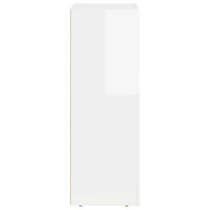vidaXL Sideboard ELST High Gloss White 59 x 35 x 100.5 cm