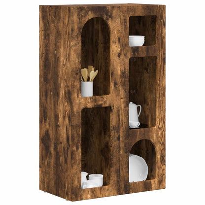 vidaXL Sideboard ELST Smoked Oak 59 x 35 x 100.5 cm Engineered Wood