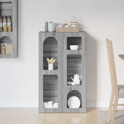 vidaXL Sideboard ELST Grey Sonoma 59 x 35 x 100.5 cm Engineered Wood