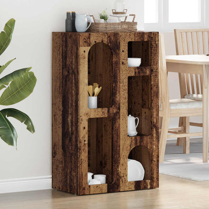 vidaXL Sideboard ELST Old Wood 59 x 35 x 100.5 cm Engineered Wood