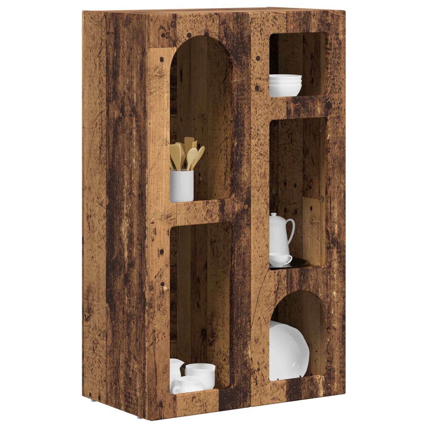 vidaXL Sideboard ELST Old Wood 59 x 35 x 100.5 cm Engineered Wood