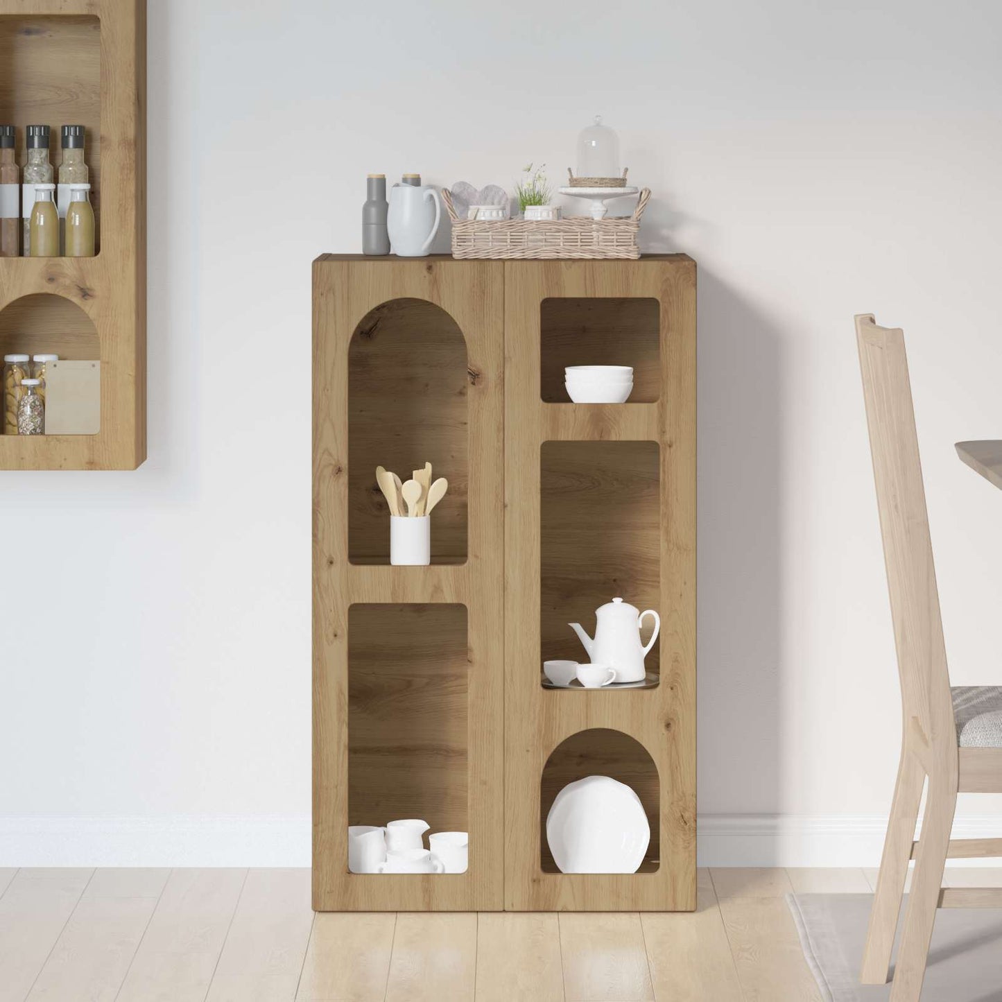 vidaXL Sideboard ELST Artisan Oak 59 x 35 x 100.5 cm Engineered Wood
