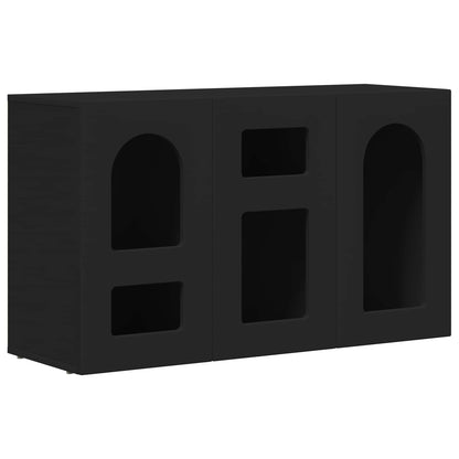 vidaXL Sideboard ELST Black 100 x 35 x 59 cm Engineered Wood