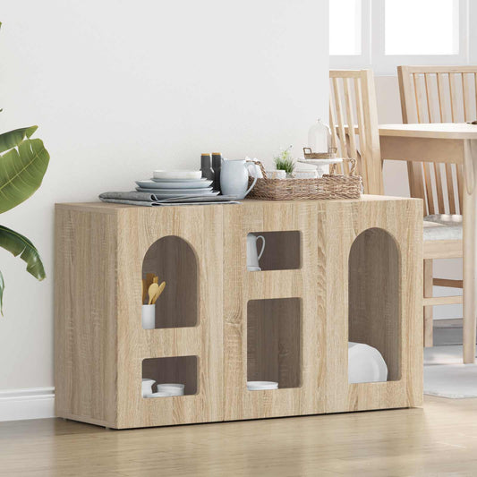 vidaXL Sideboard ELST Sonoma Oak 100 x 35 x 59 cm Engineered Wood