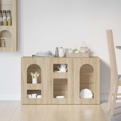 vidaXL Sideboard Sonoma Oak 100 x 35 x 59 cm Engineered Wood