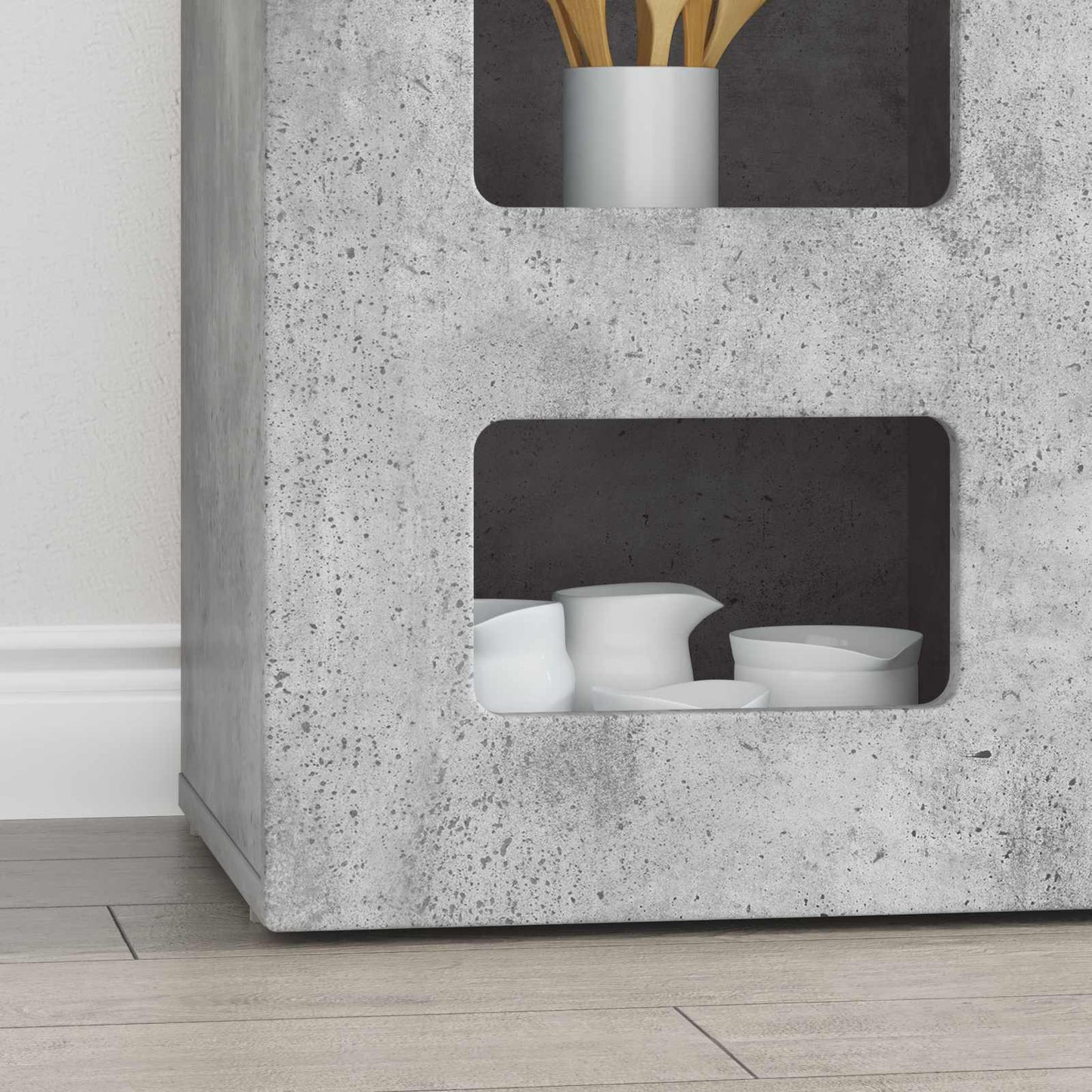 vidaXL Sideboard ELST Concrete Grey 100 x 35 x 59 cm Engineered Wood