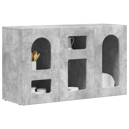 vidaXL Sideboard ELST Concrete Grey 100 x 35 x 59 cm Engineered Wood