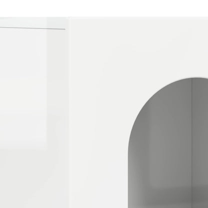 vidaXL Sideboard ELST High Gloss White 100 x 35 x 59 cm