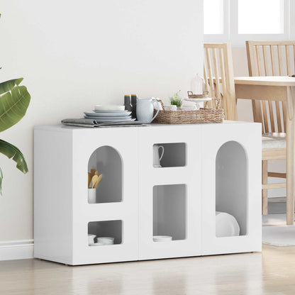 vidaXL Sideboard ELST High Gloss White 100 x 35 x 59 cm