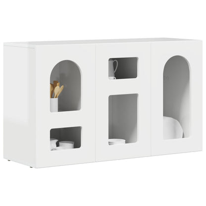 vidaXL Sideboard ELST High Gloss White 100 x 35 x 59 cm