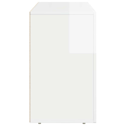 vidaXL Sideboard ELST High Gloss White 100 x 35 x 59 cm