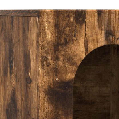 vidaXL Sideboard ELST Smoked Oak 100 x 35 x 59 cm Engineered Wood
