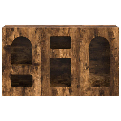 vidaXL Sideboard ELST Smoked Oak 100 x 35 x 59 cm Engineered Wood