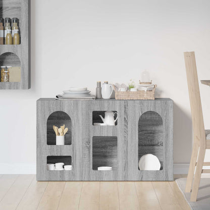 vidaXL Sideboard ELST Grey Sonoma 100 x 35 x 59 cm Engineered Wood